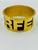 Karl Lagerfeld 90s Heavy Gold-Tone Enameled Bangle Bracelet For Sale - Image 11 of 12