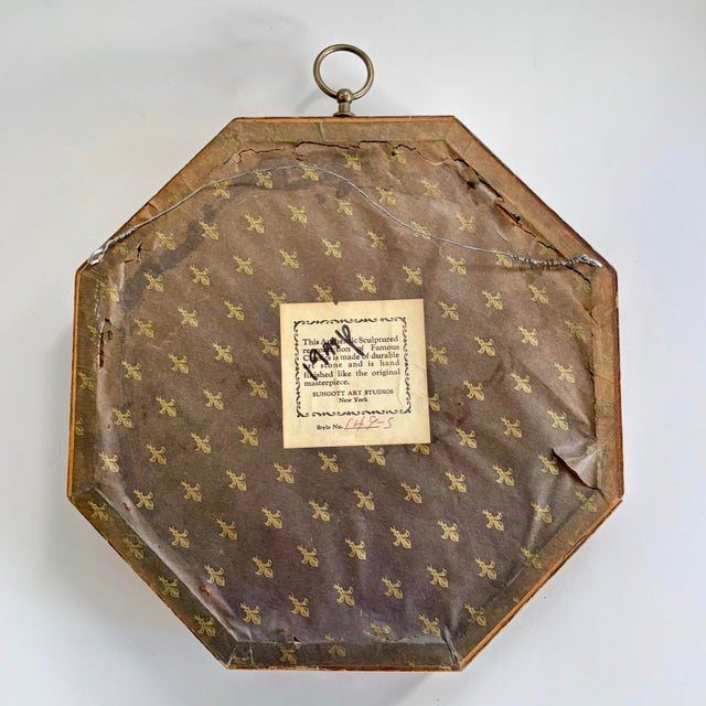 1950s Sungott Art Studios "The Infant Academy" Framed Classical Relief Plaque For Sale - Image 10 of 11