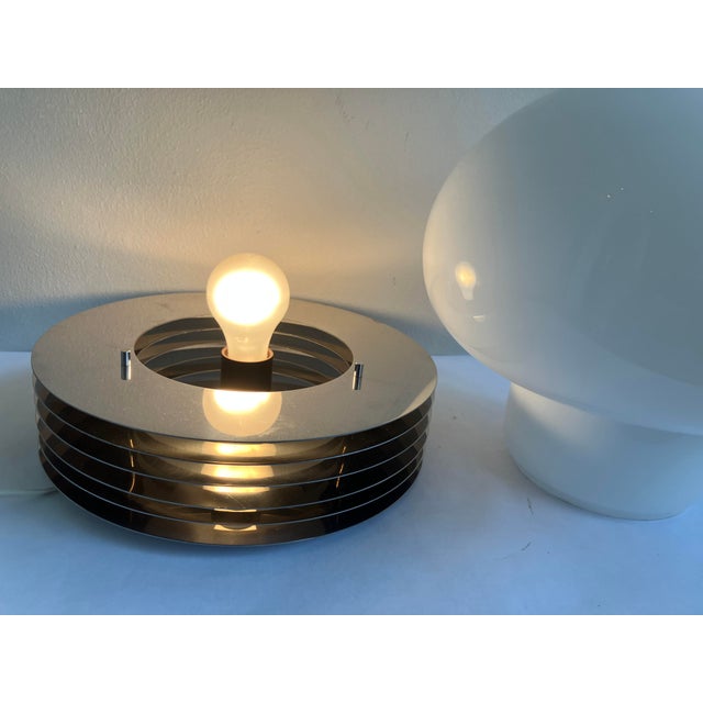 Mid 20th Century Enrico Tronconi, Original and Iconic Machine-Age Style Table Lamp, 1960s For Sale - Image 5 of 9