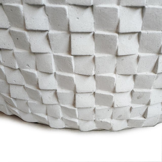 Contemporary Outdoor Jenga Round Coffee Table For Sale - Image 3 of 5