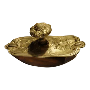 Mid 19th Century Rocker Inkwell Blotter