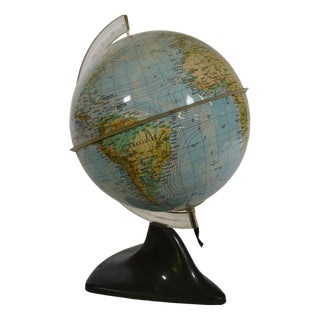 Space Age Illuminated Globe by Marco Polo for Südwest Verlag, 1970s For Sale