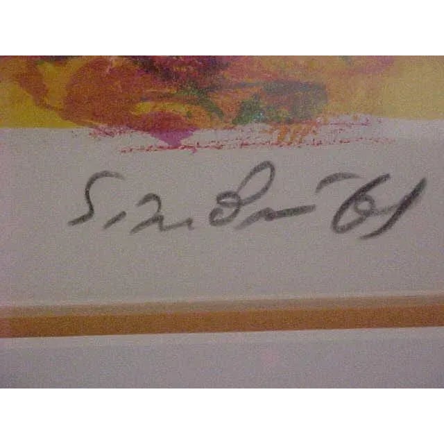 Nicola Simbari "Yellow Wall" Color Lithograph For Sale In Monterey, CA - Image 6 of 8