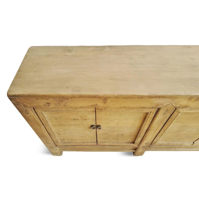 Tan Raw Elm Modern Farm Sideboard For Sale - Image 8 of 12