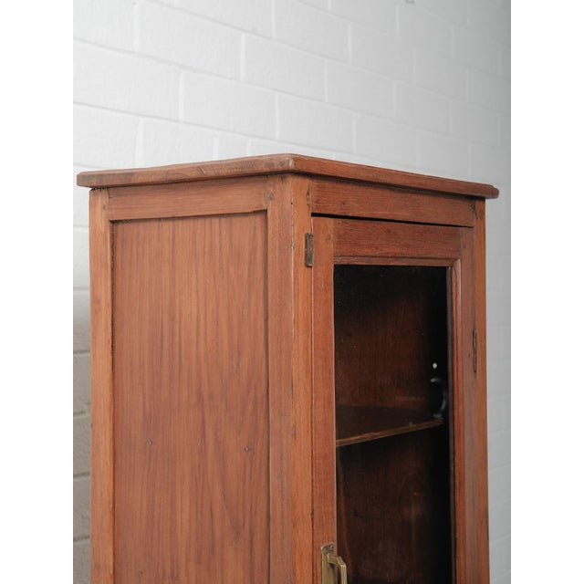 Mid 20th Century Wooden Glass-Front Open Base Display Cabinet For Sale - Image 4 of 5