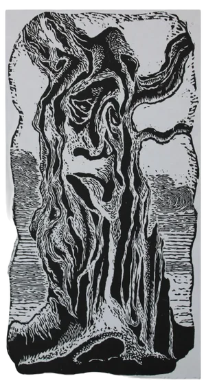 Nikolai Uvarov, An Old Fairy Tale, 1978, Linocut