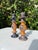Late 20th Century Vintage Postmodern Carved Soapstone Candlesticks , a Pair For Sale - Image 5 of 11