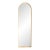 Elegant Arched White Oak Euclid Floor Mirror by Coolican & Company For Sale