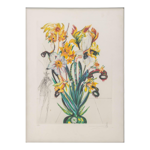 Salvador Dali "Narcissus (Phones)" Etching, 1972