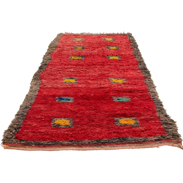 Tribal Vintage Boujad Moroccan Rug, 02'10 X 06'11 For Sale - Image 3 of 10