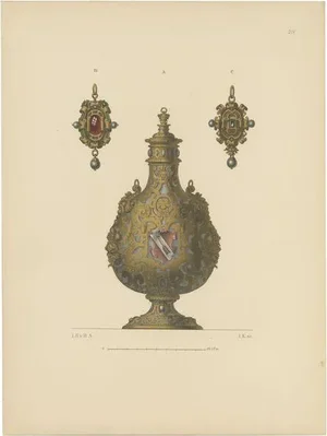 Hefner-Alteneck, A Gold Flask, 1890, Print