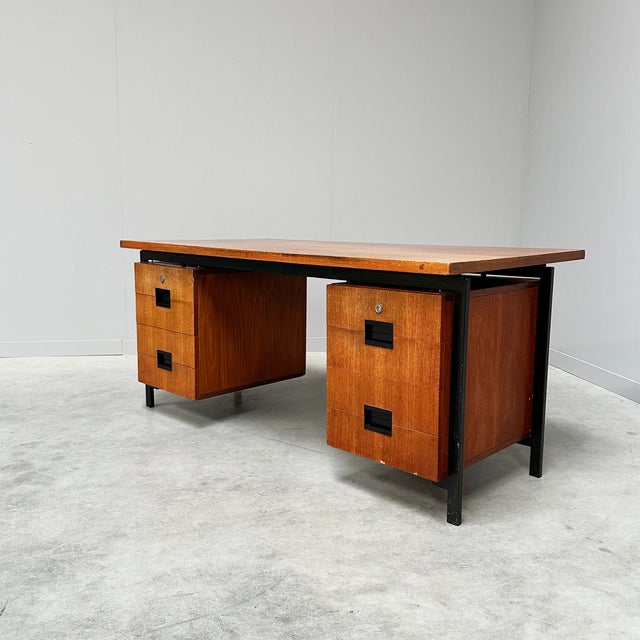 Freestanding EU02 Writing Desk by Cees Braakman for Pastoe, 1960s, in Good conditions. Designed 1960 to 1969 I have...
