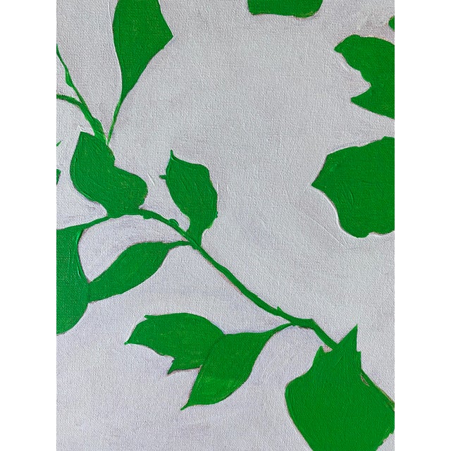 Original Botanical Abstract Painting Hand Painted Acrylic Modern Floral by Tatiana Duperault For Sale In West Palm - Image 6 of 6