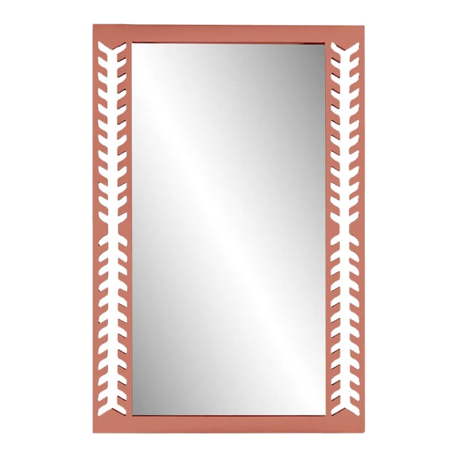 Fleur Home Audubon Spruce Rectangle Mirror in Red Earth, 36x48 For Sale