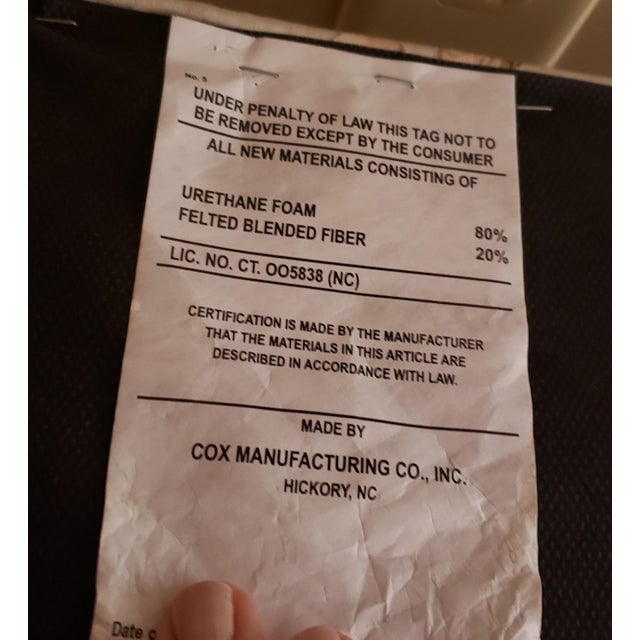 Custom Made Cox Manufacturing Asian-Inspired Settee For Sale - Image 13 of 13