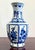 Vintage Hexagonial Blue and White Porcelian Vase For Sale In West Palm - Image 6 of 7