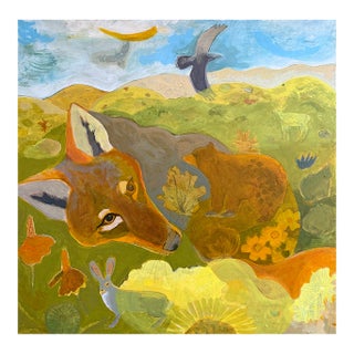 “Coyote Eye View” a High Desert Painting by LWren Walraven For Sale