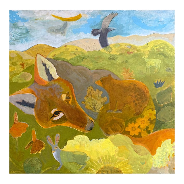 “Coyote Eye View” a High Desert Painting by LWren Walraven For Sale