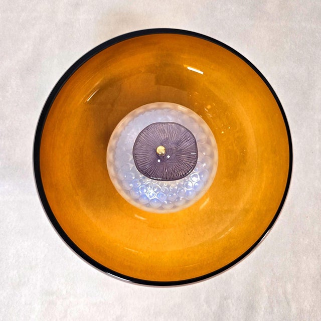 1990s Amber Mid Century Modern Murano Glass Sconces - a Pair For Sale In Dallas - Image 6 of 13