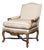 Early 20th Century One of an Identical Pair of French Louis XV Style Walnut Armchairs For Sale