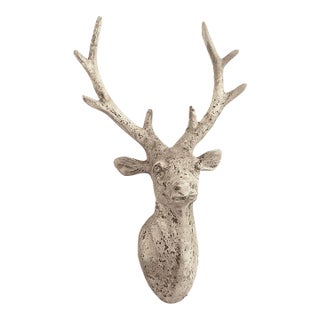 Small Carved Deer Head For Sale