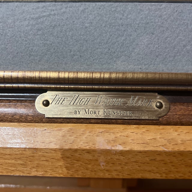 American Offset Print of Mort Kunstler Art Titled the High Water Mark Made in 1986 Framed Under Glass For Sale - Image 3 of 9