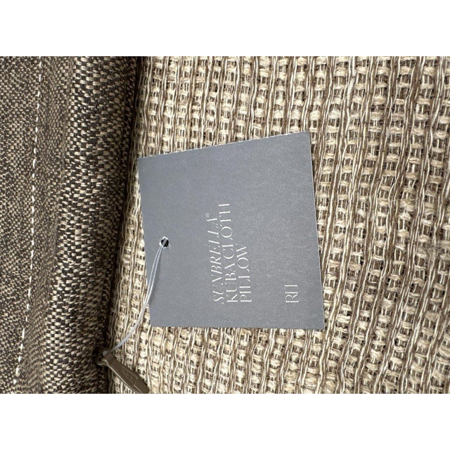 2020s Rh Restoration Hardware Kuba Cloth Pickstitch Pillow Cover - Lumbar For Sale - Image 5 of 12