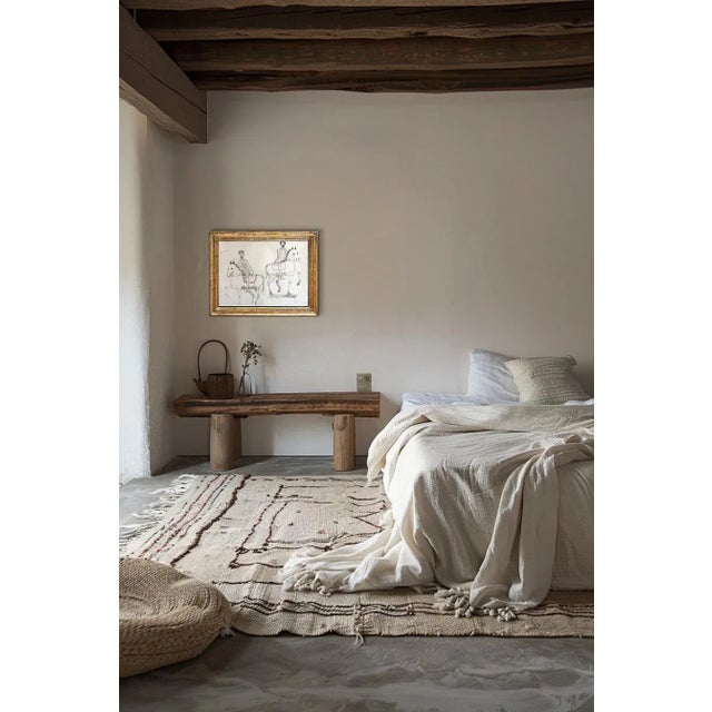 Contemporary Contemporary Horse Drawing on 100% Cotton Paper, 56 X 76 Cm. Marcus Aurelius For Sale - Image 3 of 4