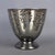 Vintage Fume Murano Glass Vase Centerpiece Cup with Silver Leaves, 1950s For Sale - Image 3 of 16