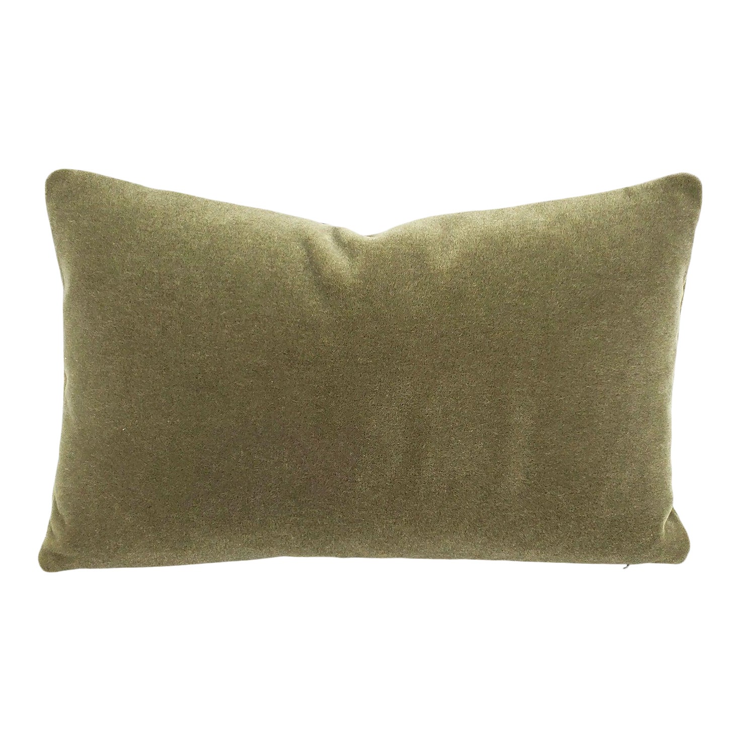Light Olive Green Mohair Lumbar Pillow Cover Chairish