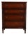 Kindel Furniture American Empire Carved Mahogany Four-Drawer Highboy Dresser, Circa 1960s For Sale