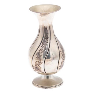 Silver Flower Vase For Sale