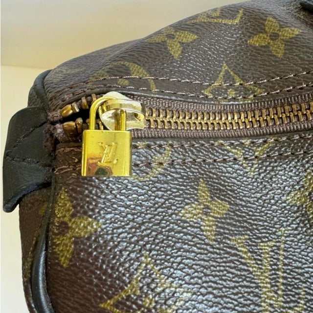 Textile Louis Vuitton Speedy 35 Bag LV Monogram Canvas Top Handle Vintage 80s Dr Bag Satchel For Sale - Image 7 of 12