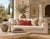 Contemporary Red Geometric Cut Velvet Lumbar Pillow With Down Insert For Sale - Image 3 of 8