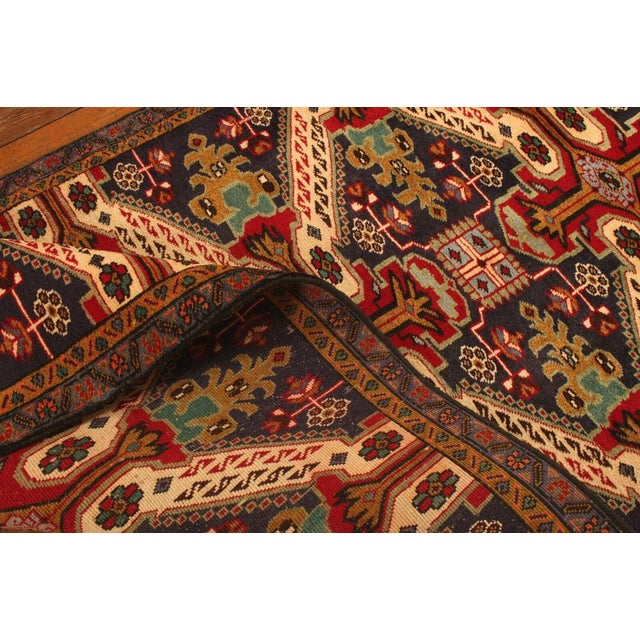 Red Middle Eastern Hand-Knotted Rug For Sale - Image 8 of 12