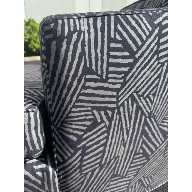 Milo Baughman Postmodern Designer Baughman Era Swivel Barrel Lounge Chairs - A Pair For Sale - Image 4 of 10