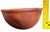 Terra Cotta Handmade Signed Terracotta Bowl / Primitive Studio Pottery Vessel For Sale - Image 8 of 9