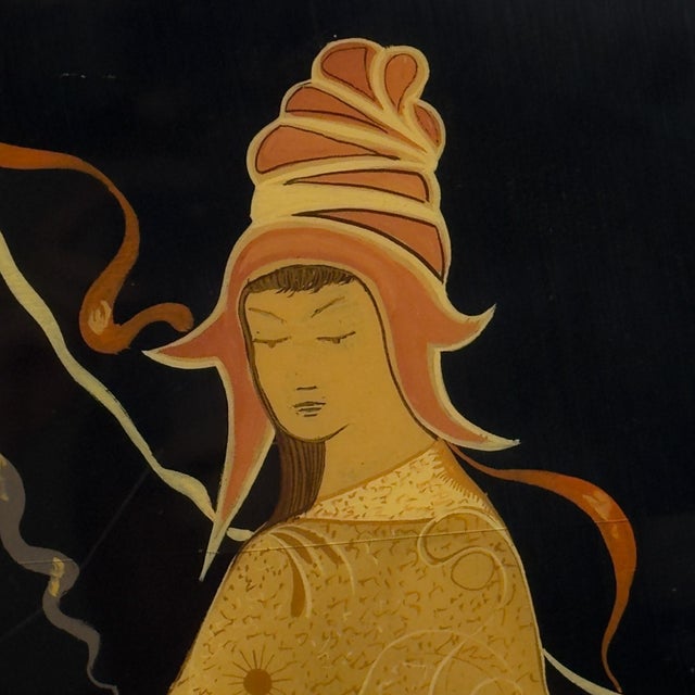 Vintage Wooden Art Panel, Italy, 1963 For Sale - Image 4 of 18