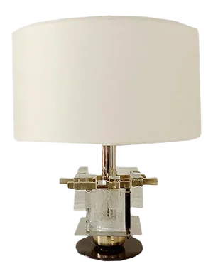 Italian Murano Glass Table Lamp from Poliarte, 1960s