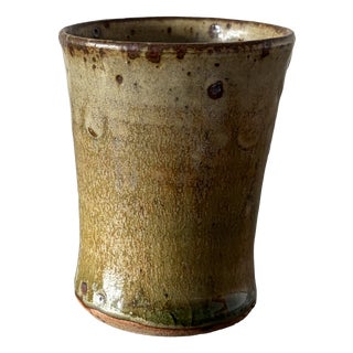 Aesthetic Cup in Pyrite Stoneware by Gustave Tiffoche, France, 1970s For Sale
