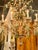 Traditional 19th Century Italian Tole and Green Crystal Drop Chandelier For Sale - Image 3 of 9