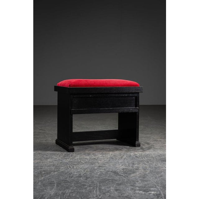 Wood The Hague School Pander Stool by Hendrik Wouda, 1920s For Sale - Image 7 of 15