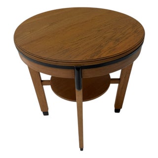 Art Deco Amsterdamse School Round Side Table, 1920s For Sale
