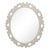 Fleur Home Garden District Satsuma Oval Mirror in Useful Gray, 32x37 For Sale