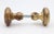Traditional Pair of Vintage 1.875 In. Raised Concentric Brass Passage Door Knobs For Sale - Image 3 of 5