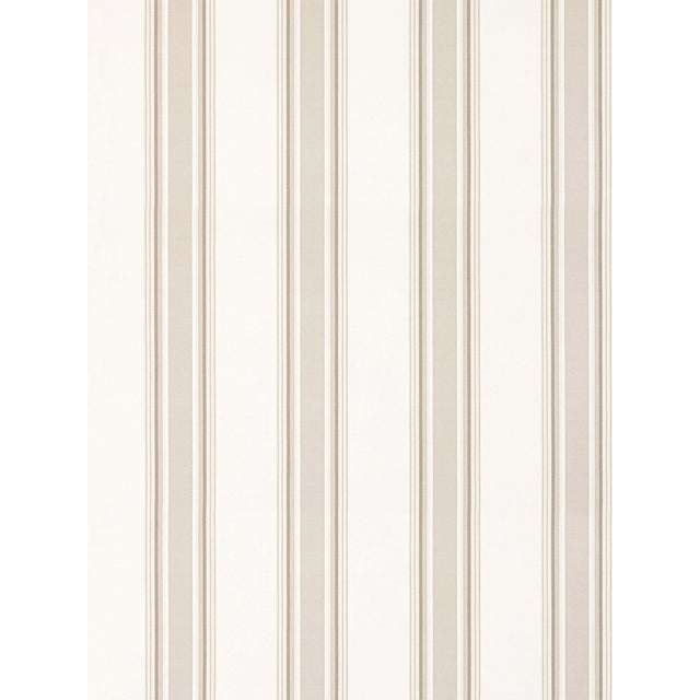 This sweet, multi-width stripe features grosgrain ribbon-esque bands for a playful twist on a classic motif. Offered in...