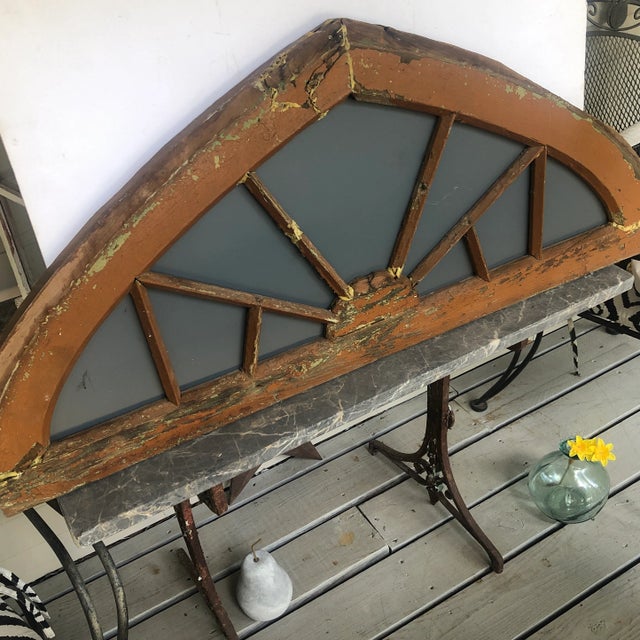 1950s Arched Window Frame With Mirror For Sale - Image 9 of 13
