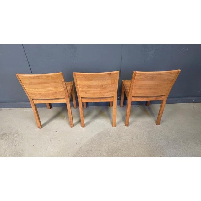 Vintage Teak Dining Chairs, 1980s, Set of 6 For Sale - Image 8 of 16