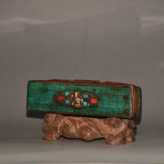 This is a remarkable vintage Nepalese or Tibetan ritual artifact, consisting of an ornate ceremonial dagger (known as a...