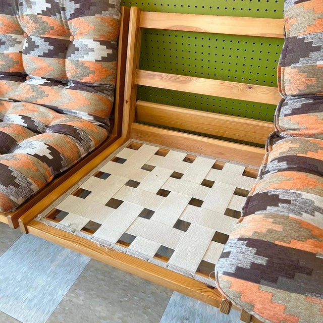 Late 20th Century Swedish Pine 3-Seater Sofa by Yngve Ekström, Swedese For Sale - Image 5 of 6